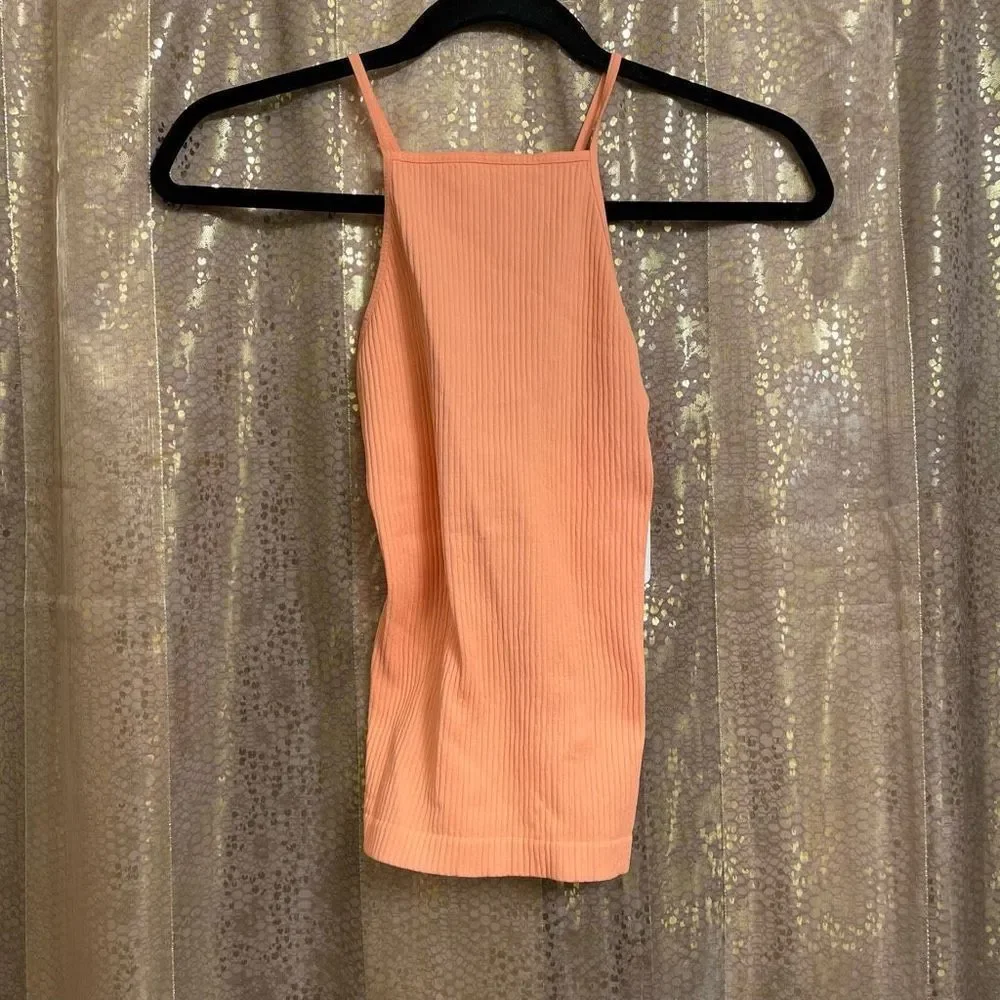 Intimately Free People Mmkay Seamless Tank in Mango XS/S, NWT - Picture 4 of 5